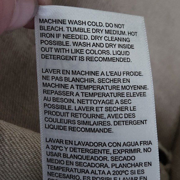 Levis Premium Stock Trucker Jacket Mens Small Khaki Corduroy Collar Cotton Blend - Picture 7 of 12